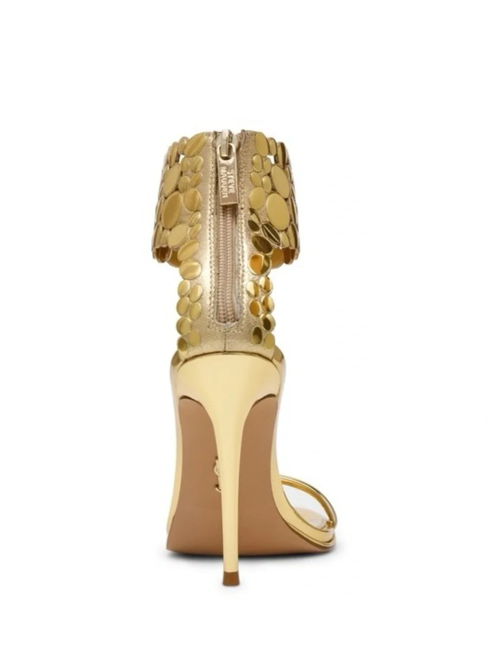 Steve Madden Enamored Gold Metallic Heeled Sandals – NWT Size 8